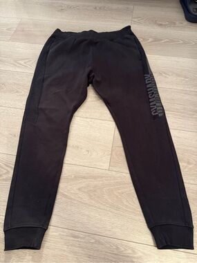Gymshark Black Men's Joggers with Subtle Logo